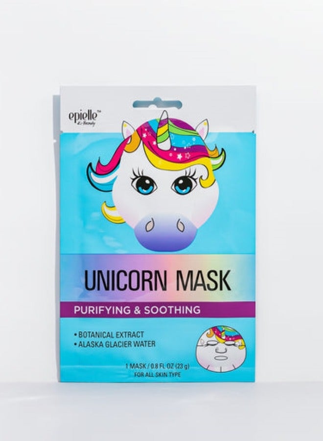 Epielle Unicorn Character Mask For Purifying & Soothing